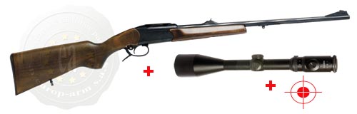 PACK GRAND GIBIER - carabine Baikal 270 Winchester + lunette Waldberg 3-12 x 56 rét lum.