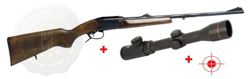 PACK RENARD - carabine Baikal 222 Remington + lunette RTI Optics 1,5-6 x 40 rét lum.