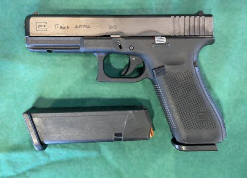 Pistolet Glock modèle 17 Gen5 en 9x19 mm (Occasion)